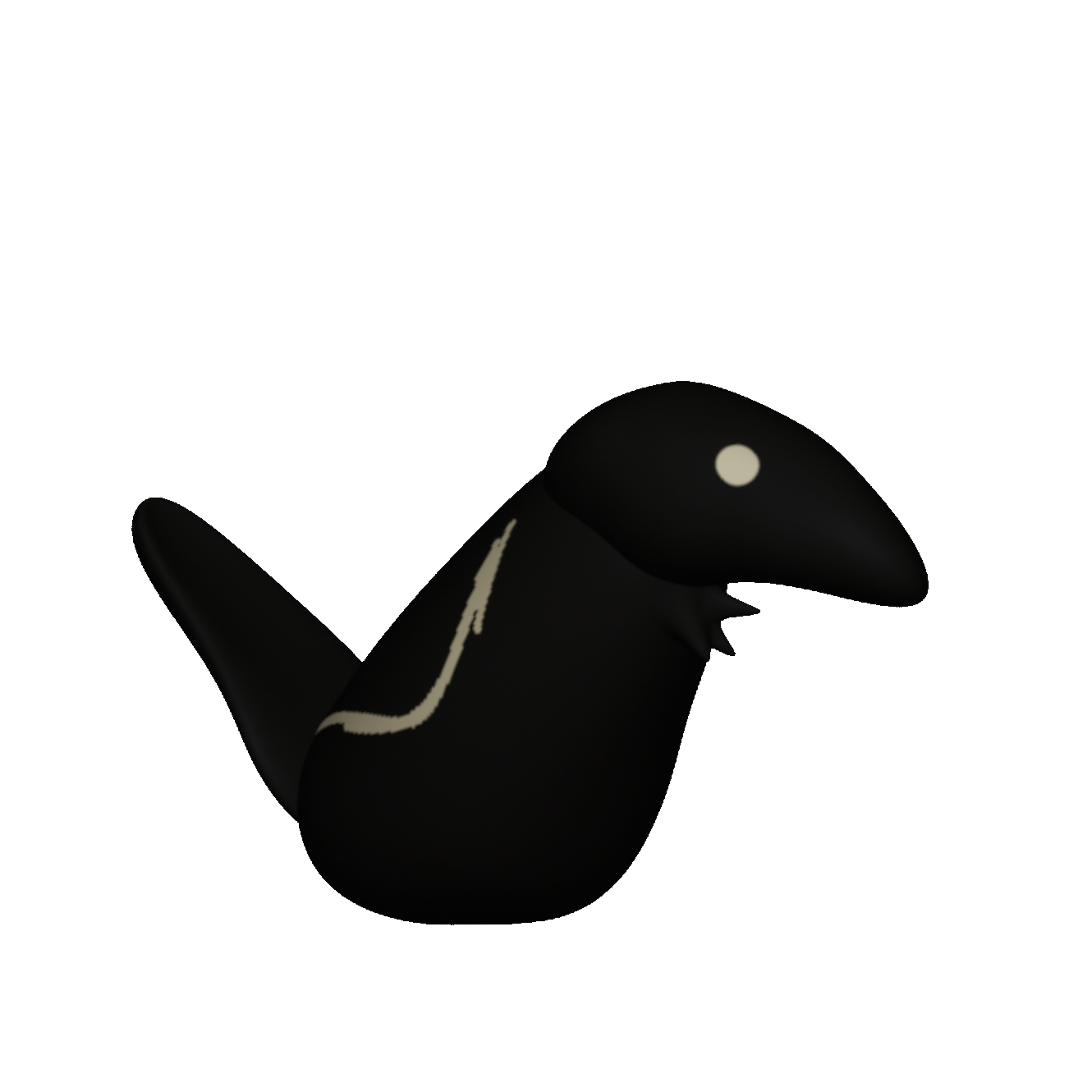 Crow spinning corvid